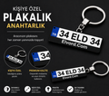 Kişiye Özel Plaka Anahtarlık – Premium Tasarım