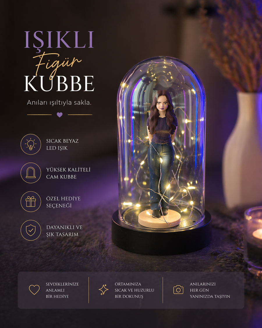 Işıklı Figür Kubbe – Fotoğrafından Sana Özel ✨
