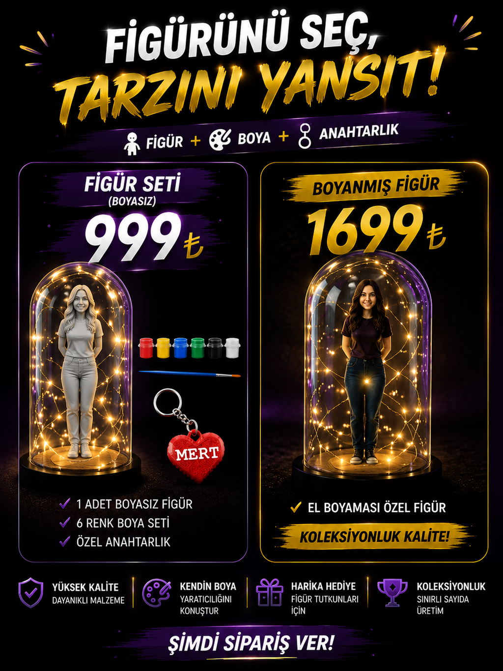 Işıklı Figür Kubbe – Fotoğrafından Sana Özel ✨