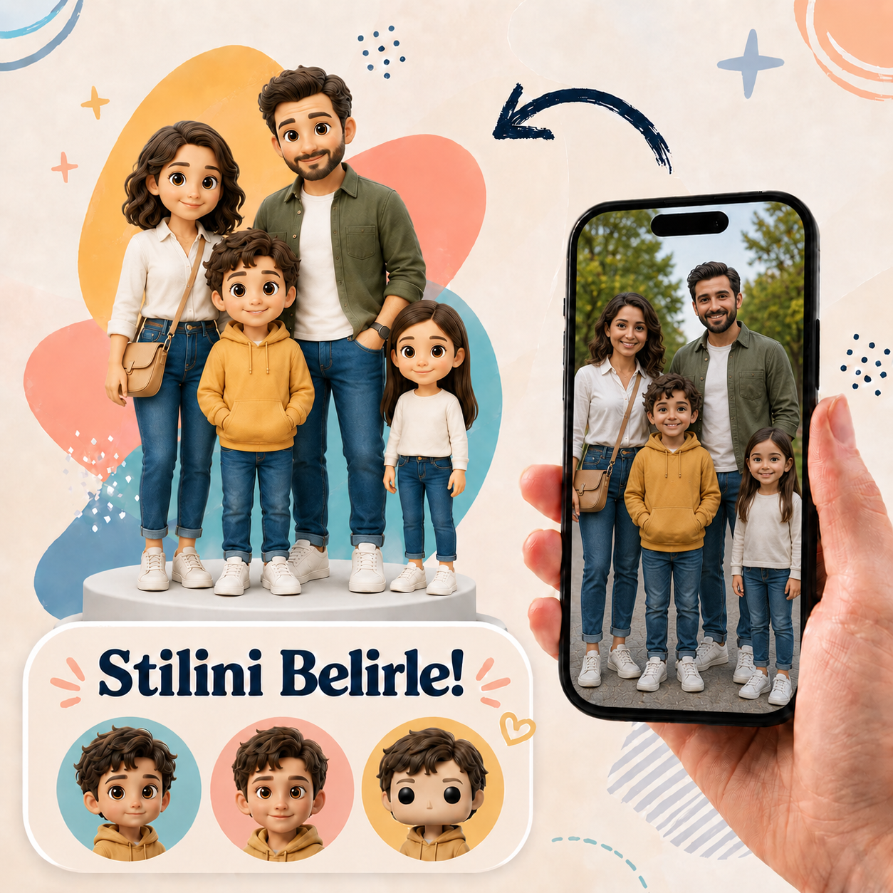 Aile Figürü 4 Kişilik